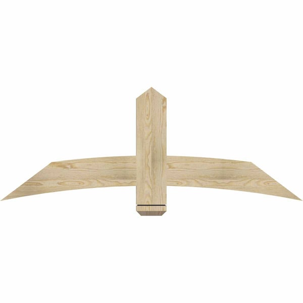 Ekena Millwork Bellingham Rough Sawn Timber Gable Bracket, Douglas Fir, 60"W x 22"H x 2"D x 6"F, 9/12 Pitch GBW060X22X0206BEL00RDF - main